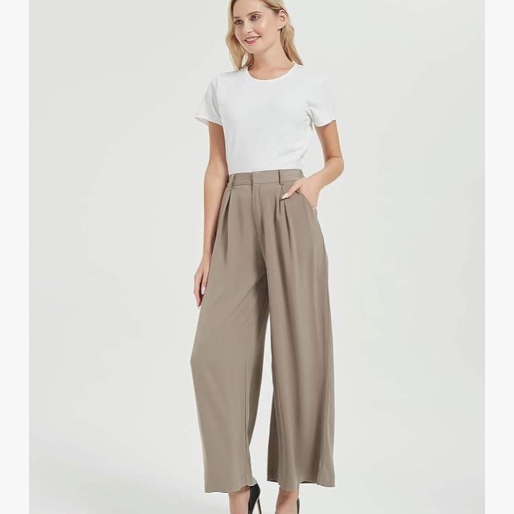 🌻Women's Wide-Leg Tan Pants🌻